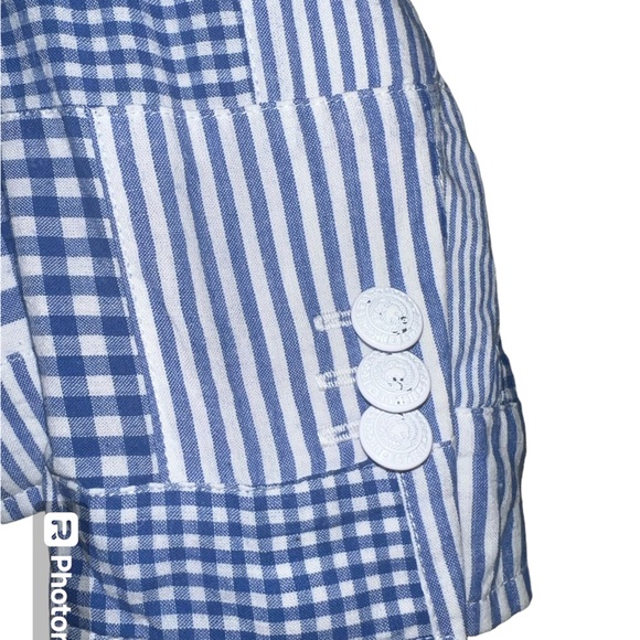 Red Fleece Brooks Brothers Cotton Patchwork Blazer | Size 2 - Picture 3 of 11